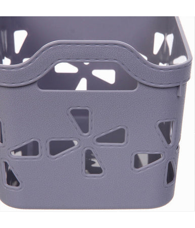 Cesto Portaoggetti Cestino Porta Tutto Con Maniglie 21x15x14cm Assortiti 10724