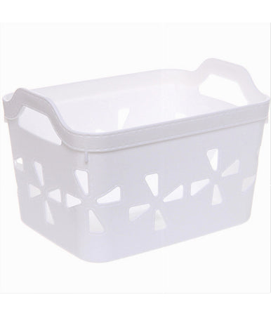 Cesto Portaoggetti Cestino Porta Tutto Con Maniglie 21x15x14cm Assortiti 10724
