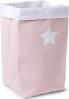 Cesto-Portaoggetti-Childhome-Tela-Bianco-Rosa