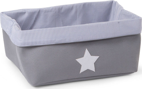 Cesto Portaoggetti Childhome Tela Righe Grigie Casa e cucina/Arredamento/Cameretta bambini/Contenitori/Ceste portaoggetti La Casa Del Bebè - Napoli, Commerciovirtuoso.it