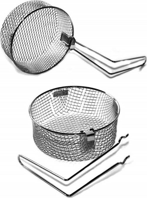 CESTO RETE IN ACCIAIO 18CM TONDO PADELLA PER FRIGGITRICE CON MANICO PER FRITTURA Casa e cucina/Elettrodomestici per la cucina/Friggitrici Trade Shop italia - Napoli, Commerciovirtuoso.it