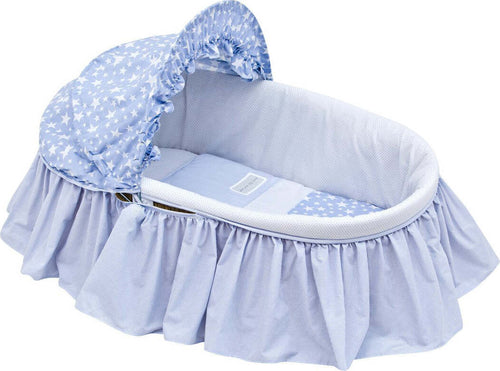 Cestone Con Capotta Une Star Azzurro 39X80X25 Cm Casa e cucina/Arredamento/Cameretta bambini/Lettini per neonati e bambini/Culle/Culla da trasporto La Casa Del Bebè - Napoli, Commerciovirtuoso.it