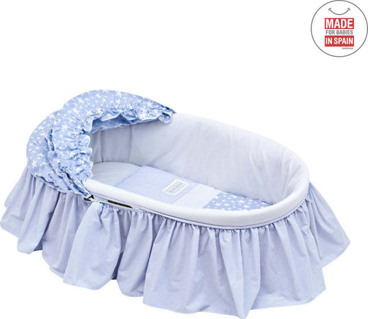 Cestone Con Capotta Une Star Azzurro 39X80X25 Cm Casa e cucina/Arredamento/Cameretta bambini/Lettini per neonati e bambini/Culle/Culla da trasporto La Casa Del Bebè - Napoli, Commerciovirtuoso.it