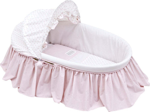 Cestone Con Capotta Une Star Rosa 39X80X25 Cm Casa e cucina/Arredamento/Cameretta bambini/Lettini per neonati e bambini/Culle/Culla da trasporto La Casa Del Bebè - Napoli, Commerciovirtuoso.it