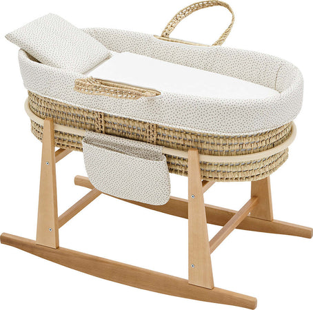 Cestone Mio Cuco+P.CesTaglia  Legno California Rosa/Fiori 49X86X61 Cm Casa e cucina/Arredamento/Cameretta bambini/Lettini per neonati e bambini/Culle basculanti La Casa Del Bebè - Napoli, Commerciovirtuoso.it