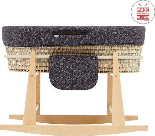 Cestone Mio Cuco+P.CesTaglia  Legno Denver Grigio/Fiori 49X86X61 Cm Casa e cucina/Arredamento/Cameretta bambini/Lettini per neonati e bambini/Culle basculanti La Casa Del Bebè - Napoli, Commerciovirtuoso.it