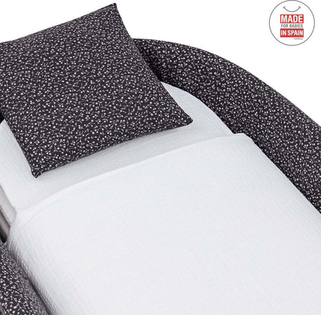 Cestone Mio Cuco+P.CesTaglia  Legno Denver Grigio/Fiori 49X86X61 Cm Casa e cucina/Arredamento/Cameretta bambini/Lettini per neonati e bambini/Culle basculanti La Casa Del Bebè - Napoli, Commerciovirtuoso.it