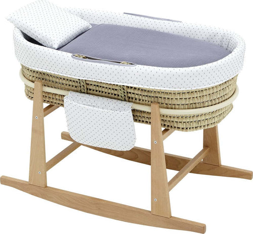 Cestone Mio Cuco+P.CesTaglia  Legno Los Angeles Grigio 49X86X61 Cm Casa e cucina/Arredamento/Cameretta bambini/Lettini per neonati e bambini/Culle basculanti La Casa Del Bebè - Napoli, Commerciovirtuoso.it