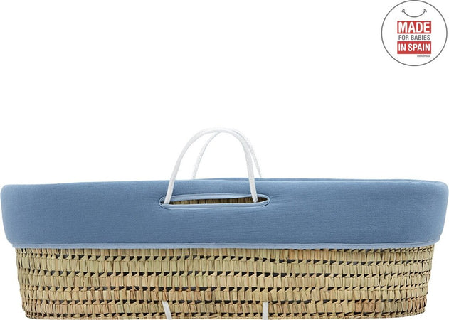 Cestone Palma Foderato Une Astra Azzurro 39X80X25 Cm Casa e cucina/Arredamento/Cameretta bambini/Lettini per neonati e bambini/Culle/Culla da trasporto La Casa Del Bebè - Napoli, Commerciovirtuoso.it
