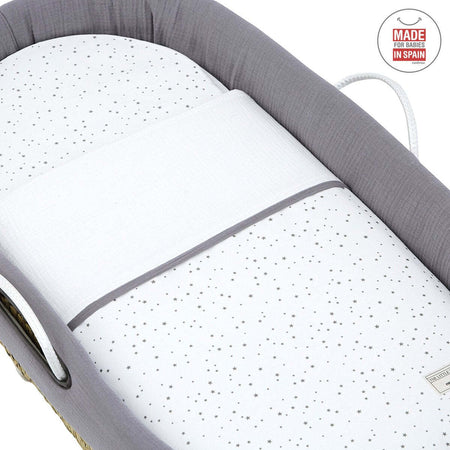 Cestone Palma Foderato Une Astra Grigio 39X80X25 Cm Casa e cucina/Arredamento/Cameretta bambini/Lettini per neonati e bambini/Culle/Culla da trasporto La Casa Del Bebè - Napoli, Commerciovirtuoso.it