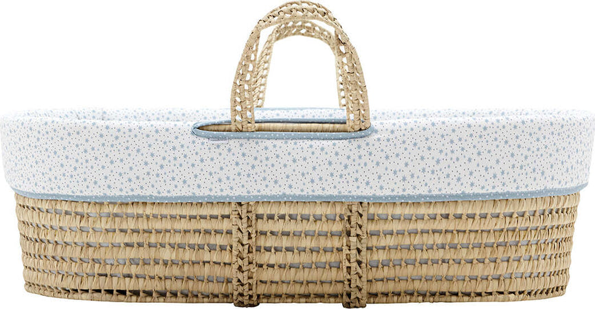 Cestone Palma Foderato Une Forest Azzurro 39X80X25 Cm Casa e cucina/Arredamento/Cameretta bambini/Lettini per neonati e bambini/Culle/Culla da trasporto La Casa Del Bebè - Napoli, Commerciovirtuoso.it