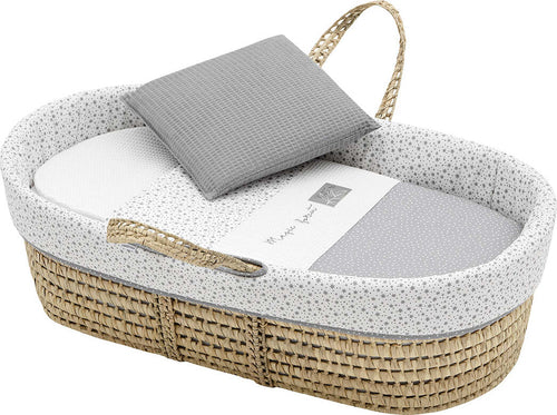 Cestone Palma Foderato Une Forest Grigio 39X80X25 Cm Casa e cucina/Arredamento/Cameretta bambini/Lettini per neonati e bambini/Culle/Culla da trasporto La Casa Del Bebè - Napoli, Commerciovirtuoso.it