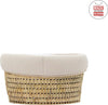 Cestone Palma Foderato Une Sky Beige 39X80X25 Cm Casa e cucina/Arredamento/Cameretta bambini/Lettini per neonati e bambini/Culle/Culla da trasporto La Casa Del Bebè - Napoli, Commerciovirtuoso.it