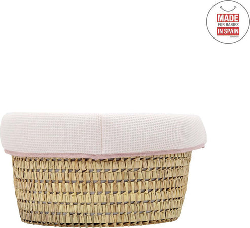 Cestone Palma Foderato Une Sky Rosa 39X80X25 Cm Casa e cucina/Arredamento/Cameretta bambini/Lettini per neonati e bambini/Culle/Culla da trasporto La Casa Del Bebè - Napoli, Commerciovirtuoso.it
