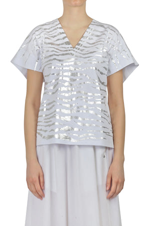 8PM 8pm - T-shirt - 450722 - Bianco/Argento da donna