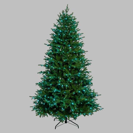 Albero di natale con 550 gocce led RGB in PE Effetto Real Touch h 230 cm