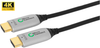 MicroConnect Premium - HDMI-Kabel mit Ethernet - HDMI mnnlich zu HDMI mnnlich - 15 m - Hybrid Kupfer/Kohlefaser - Schwarz - HAOC-Kabel (Hybrid Active Optical Cable), Dolby TrueHD-Untersttzung, untersttzt 4K 60 Hz (4096 x 2160)