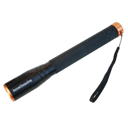 Torcia in metallo a batteria da campeggio e nautica 20 Watt distanza 600 mt