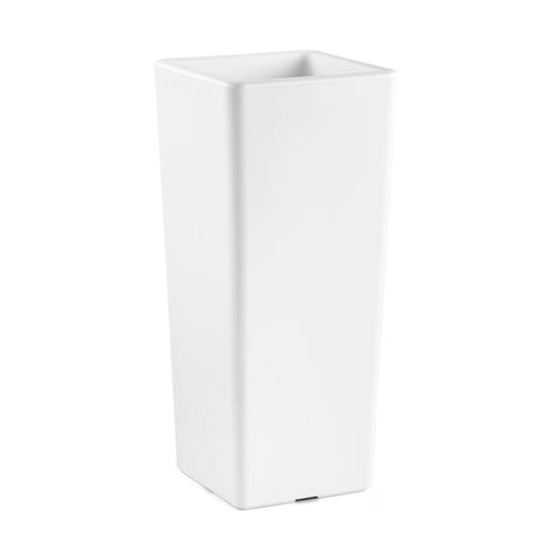 Vaso Cache-Pot Clou Quadrato H85cm Bianco