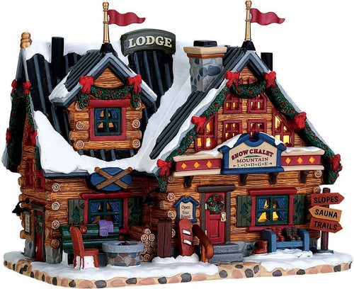 Chalet degli sciatori, edificio luminoso per villaggio di Natale in Porcellana Casa e cucina/Decorazioni per interni/Addobbi e decorazioni per ricorrenze/Decorazioni natalizie/Oggettistica MagiediNatale.it - Altamura, Commerciovirtuoso.it