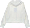 CHAMPION-Felpa-Cappuccio-Corta-Donna-Full-Zip-Top-White-da-donna