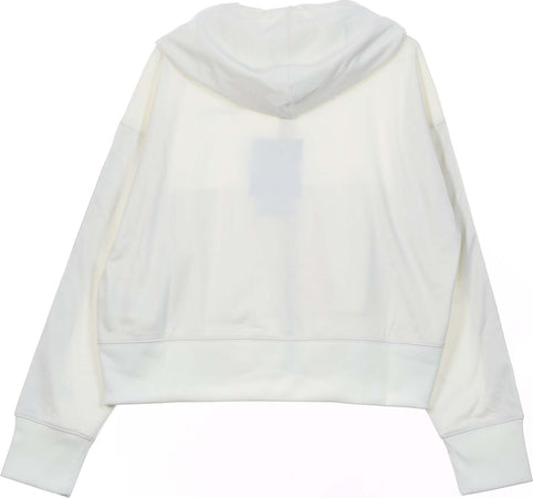 CHAMPION-Felpa-Cappuccio-Corta-Donna-Full-Zip-Top-White-da-donna