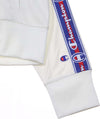 CHAMPION-Felpa-Cappuccio-Corta-Donna-Full-Zip-Top-White-da-donna