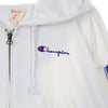 CHAMPION-Felpa-Cappuccio-Corta-Donna-Full-Zip-Top-White-da-donna