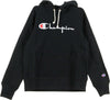 CHAMPION-Felpa-Cappuccio-Donna-Hooded-Sweatshirt-Black-da-donna