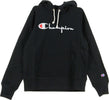 CHAMPION-Felpa-Cappuccio-Donna-Hooded-Sweatshirt-Black-da-donna