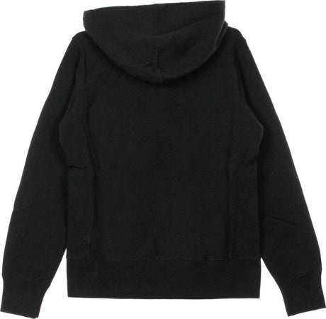 CHAMPION-Felpa-Cappuccio-Donna-Hooded-Sweatshirt-Black-da-donna