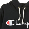 CHAMPION-Felpa-Cappuccio-Donna-Hooded-Sweatshirt-Black-da-donna