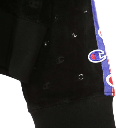 CHAMPION-Felpa-Cappuccio-Donna-Hooded-Sweatshirt-Black-da-donna