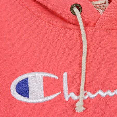 CHAMPION-Felpa-Cappuccio-Donna-Hooded-Sweatshirt-Pink-da-donna