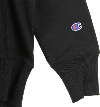 CHAMPION-Felpa-Cappuccio-Uomo-Hooded-Sweatshirt-Black-da-uomo