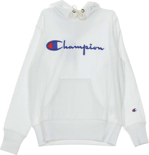 CHAMPION-Felpa-Cappuccio-Uomo-Hooded-Sweatshirt-White-da-uomo