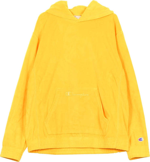 CHAMPION-Felpa-Cappuccio-Uomo-Hooded-Sweatshirt-Yellow-da-uomo