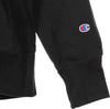 CHAMPION-Felpa-Cappuccio-Uomo-Reverse-Weave-Logo-Hoodie-Black-da-uomo
