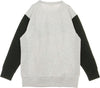 CHAMPION-Felpa-Girocollo-Uomo-Colour-Block-Kangaroo-Pocket-Reverse-Weave-Light-Grey/black-da-uomo