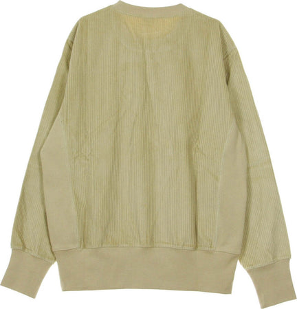 CHAMPION-Felpa-Girocollo-Uomo-Corduroy-Crewneck-Wheat-da-uomo