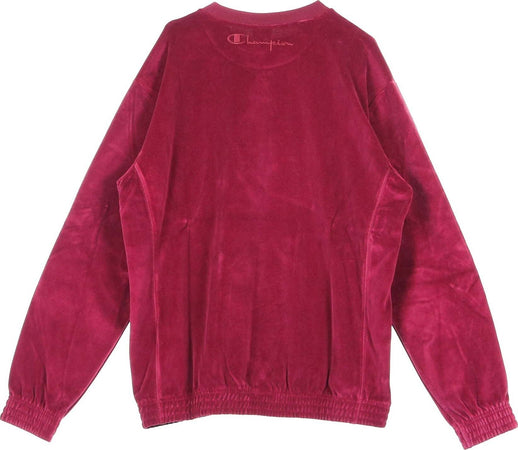 CHAMPION-Felpa-Girocollo-Uomo-Crewneck-Sweatshirt-Burgundy-da-uomo