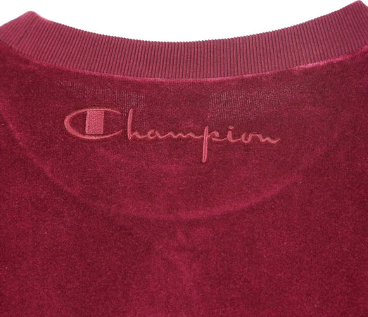 CHAMPION-Felpa-Girocollo-Uomo-Crewneck-Sweatshirt-Burgundy-da-uomo