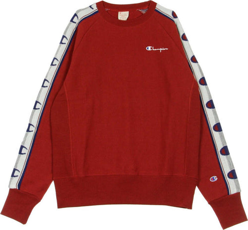 CHAMPION-Felpa-Girocollo-Uomo-Crewneck-Sweatshirt-Dark-Red-da-uomo