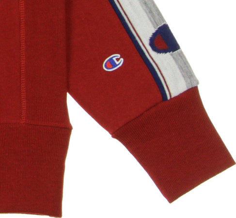CHAMPION-Felpa-Girocollo-Uomo-Crewneck-Sweatshirt-Dark-Red-da-uomo