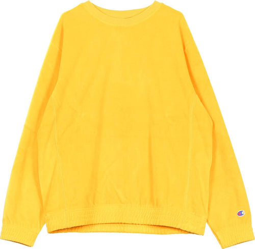 CHAMPION-Felpa-Girocollo-Uomo-Crewneck-Sweatshirt-Yellow-da-uomo