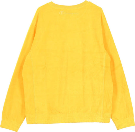 CHAMPION-Felpa-Girocollo-Uomo-Crewneck-Sweatshirt-Yellow-da-uomo