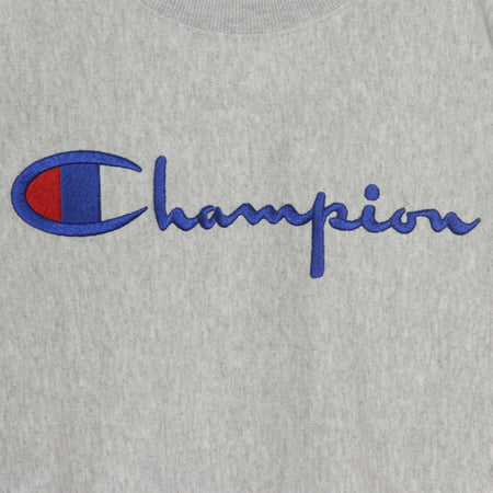 CHAMPION-Felpa-Leggera-Girocollo-Uomo-Crewneck-Sweatshirt-Ash-Heather-da-uomo