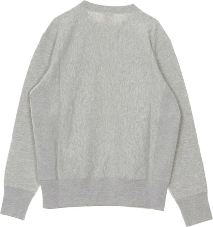 CHAMPION-Felpa-Leggera-Girocollo-Uomo-Crewneck-Sweatshirt-Ash-Heather-da-uomo