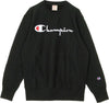 CHAMPION-Felpa-Leggera-Girocollo-Uomo-Crewneck-Sweatshirt-Black-da-uomo