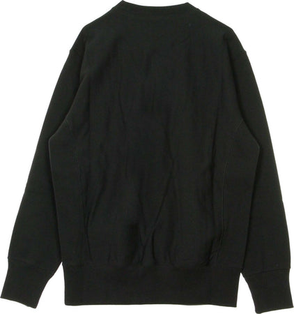 CHAMPION-Felpa-Leggera-Girocollo-Uomo-Crewneck-Sweatshirt-Black-da-uomo